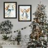 Trendy Decor 4U 2-Piece Vignette Angels We Have Heard on High Black Framed Wall Art for Living Room, Holiday Wall Art Print for Home Decor