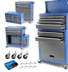 Metal Tool Storage Box (Attribute: BlueGrey)